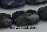 CSO740 15.5 inches 18*25mm faceted rectangle sodalite gemstone beads