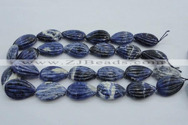 CSO83 15.5 inches 20*30mm teardrop sodalite gemstone beads wholesale