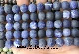 CSO843 15.5 inches 10mm round matte sodalite beads wholesale