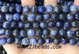 CSO848 15 inches 10mm faceted round sodalite beads wholesale