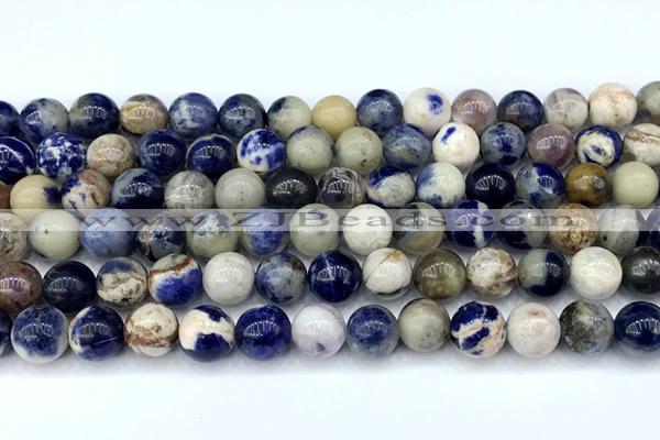CSO917 15 inches 8mm round sodalite gemstone beads