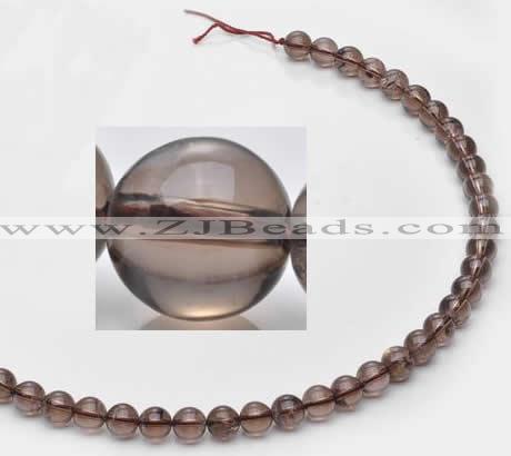 CSQ12 8mm round A grade natural smoky quartz beads Wholesale