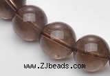 CSQ15 A grade 14mm round natural smoky quartz beads Wholesale