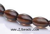 CSQ16 A grade 7*10mm rice natural smoky quartz beads Wholesale