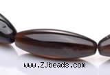 CSQ27 15*40mm rice AB grade natural smoky quartz beads Wholesale