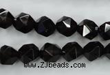 CSQ353 15.5 inches 10mm faceted nuggets smoky quartz beads