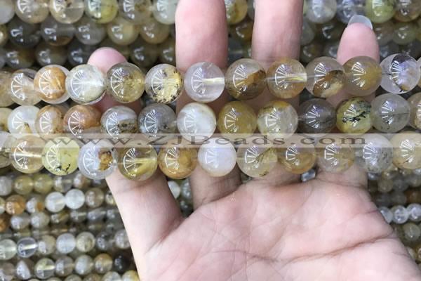CSQ804 15.5 inches 12mm round scenic quartz beads wholesale