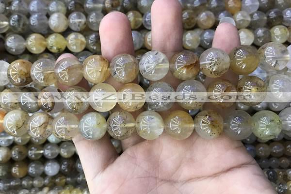 CSQ805 15.5 inches 14mm round scenic quartz beads wholesale