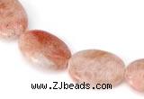 CSS04 13*18mm flat oval natural indian sunstone beads Wholesale