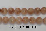 CSS16 15.5 inches 8mm round natural sunstone beads wholesale