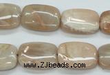 CSS212 15.5 inches 15*20mm rectangle natural sunstone beads