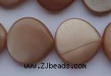 CSS240 15.5 inches 20*20mm heart natural sunstone gemstone beads