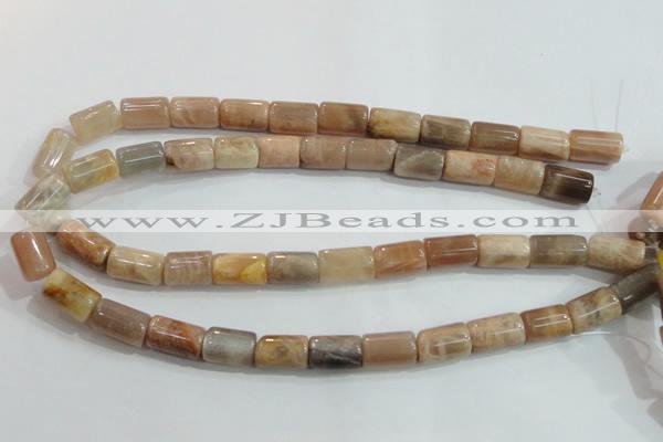 CSS253 15.5 inches 10*16mm column natural sunstone beads