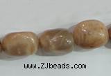 CSS254 15.5 inches 16*18mm nuggets natural sunstone beads