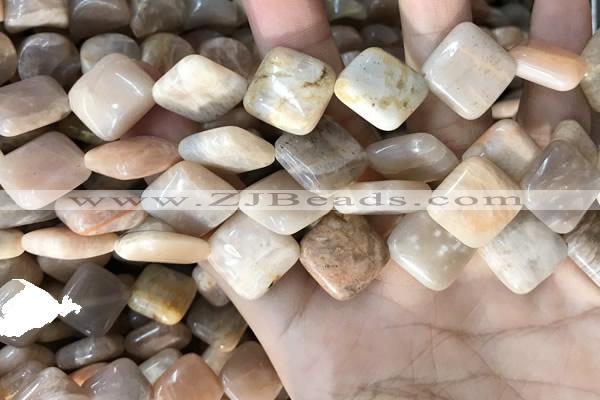 CSS431 15.5 inches 16*16mm diamond sunstone beads wholesale