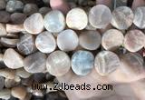 CSS439 15.5 inches 20mm twisted coin sunstone beads wholesale