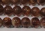 CSS553 15.5 inches 7mm round natural golden sunstone beads