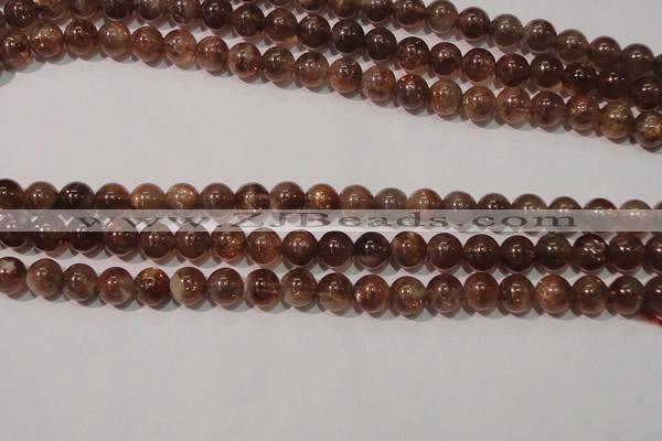 CSS553 15.5 inches 7mm round natural golden sunstone beads