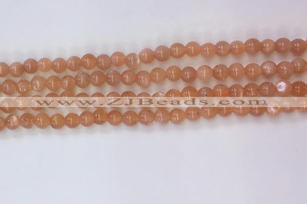 CSS703 15.5 inches 4mm round natural golden sunstone beads