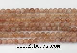 CSS761 15.5 inches 6mm round golden sunstone beads wholesale