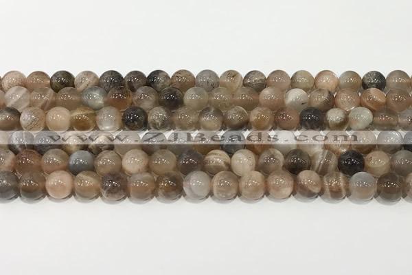 CSS806 15 inches 8mm round rainbow sunstone beads
