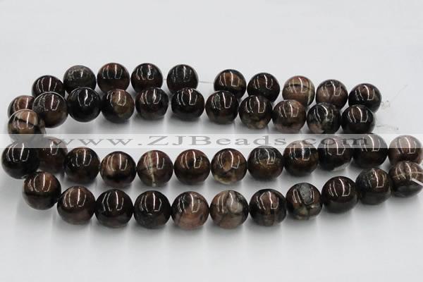 CST05 15.5 inches 18mm round staurolite gemstone beads wholesale