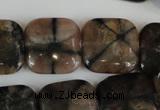 CST43 15.5 inches 20*20mm square staurolite gemstone beads wholesale