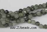 CSW10 15.5 inches 4mm faceted round seaweed quartz beads wholesale