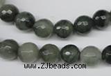 CSW12 15.5 inches 8mm faceted round seaweed quartz beads wholesale