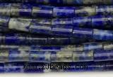 CTB1007 15 inches 2*4mm tube lapis lazuli beads