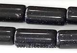 CTB1048 15 inches 8*16mm - 8*18mm tube blue goldstone beads