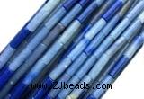 CTB1061 15 inches 4*13mm tube blue aventurine jade beads wholesale