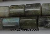 CTB107 15.5 inches 11*15mm faceted tube labradorite gemstone beads