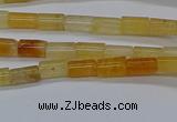 CTB301 15.5 inches 4*6mm tube yellow jade beads wholesale