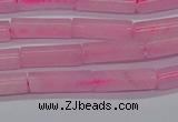 CTB311 15.5 inches 4*13mm tube rose quartz beads wholesale