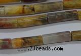 CTB316 15.5 inches 4*13mm tube crazy lace agate beads wholesale