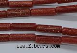 CTB328 15.5 inches 4*13mm tube goldstone beads wholesale