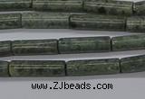 CTB337 15.5 inches 4*13mm tube green lace stone beads wholesale