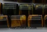 CTB541 15.5 inches 10*13mm triangle yellow tiger eye beads wholesale