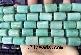 CTB623 15.5 inches 11*16mm - 12*18mm faceted tube amazonite beads