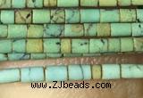 CTB802 15.5 inches 1mm tube turquoise beads wholesale