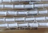 CTB810 15.5 inches 2*4mm tube white crystal beads wholesale