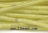 CTB962 15 inches 2*4mm tube olive jade beads