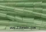 CTB965 15 inches 2*4mm tube green aventurine jade beads