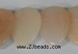 CTD02 Top drilled 22*30mm flat teardrop pink aventurine beads