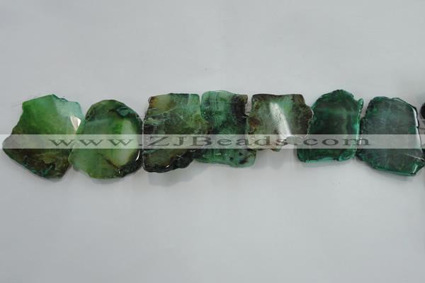 CTD1506 Top drilled 30*40mm - 40*50mm freeform agate slab beads