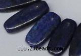 CTD1581 Top drilled 10*20mm - 12*35mm freeform lapis lzuli beads