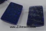 CTD1590 Top drilled 20*25mm trapezoid lapis lazuli gemstone beads