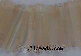 CTD1621 Top drilled 5*25mm - 6*45mm sticks white crystal beads