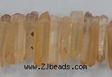 CTD1630 Top drilled 5*20mm - 8*30mm sticks red quartz beads